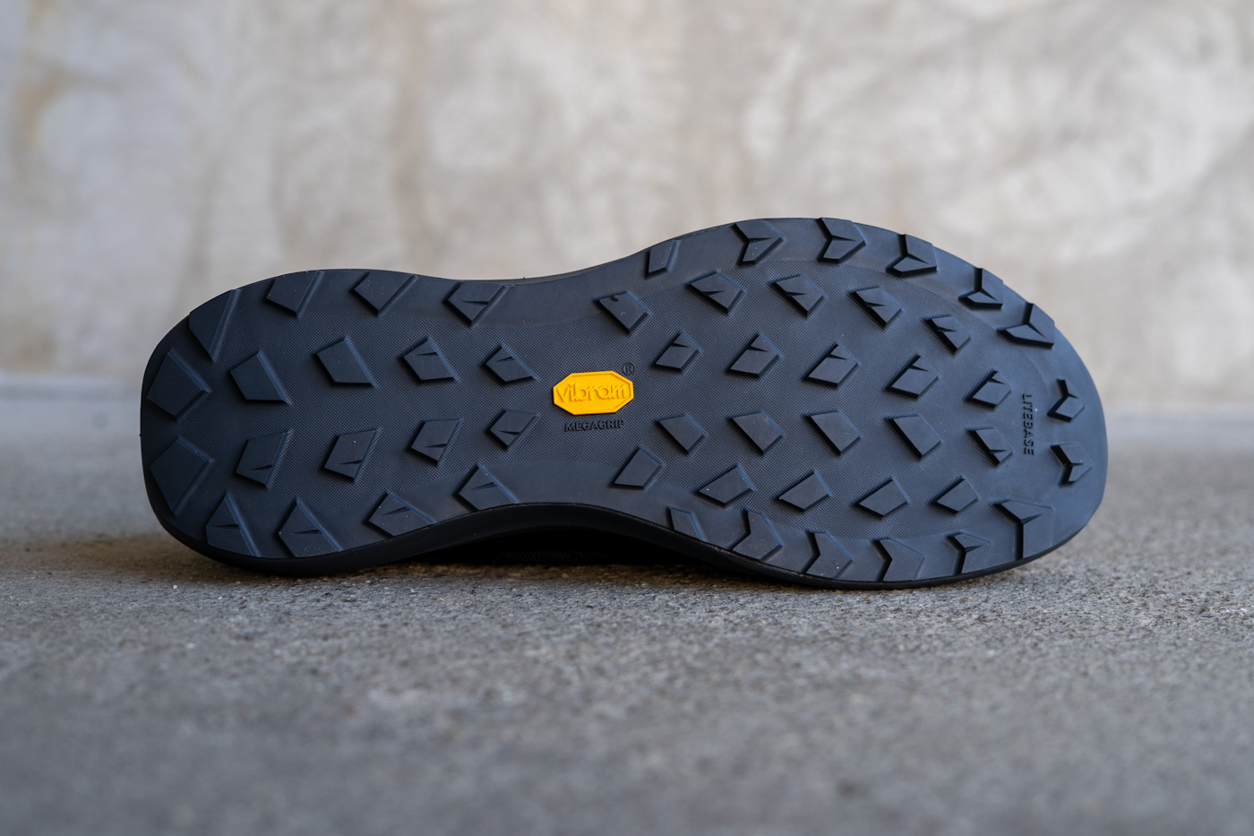Vibram-Litebase Außensohle des Norvan LD 4 – starker Grip bei jedem Wetter
