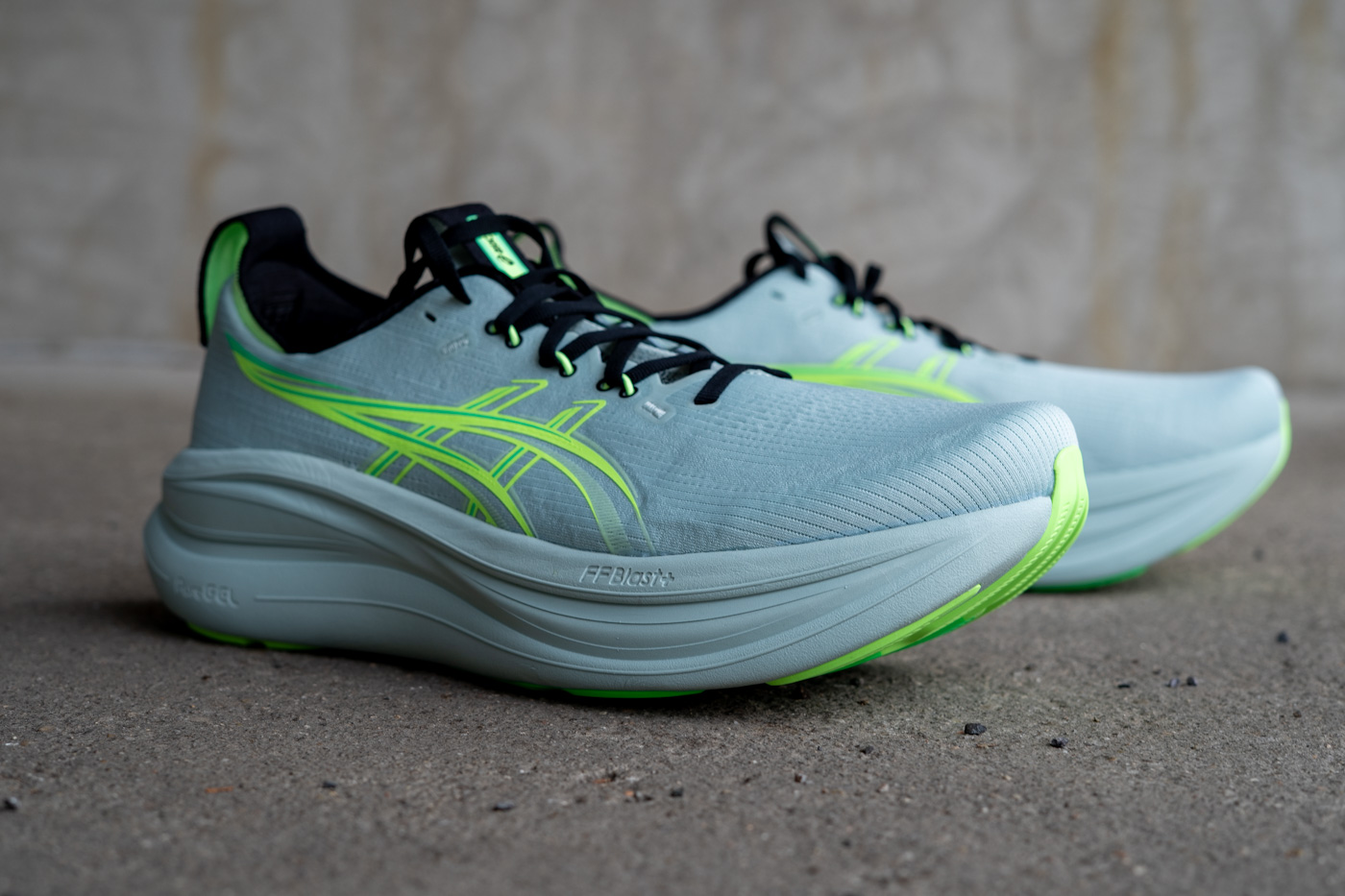 Fersenbereich des ASICS Gel-Nimbus 28 mit PureGel-Dämpfung