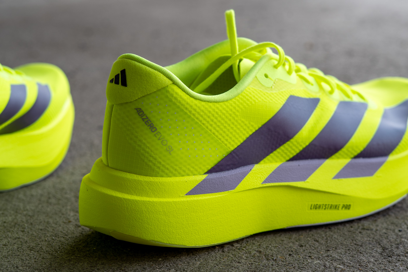 Adidas EVO SL Woven Lightstrike-Pro-Mittelsohle Rocker-Geometrie