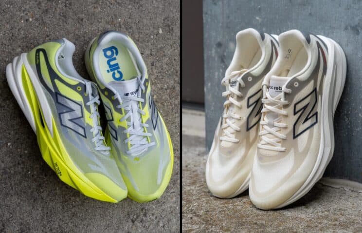 Vergleich der New Balance SC Rebel v1 und SC Elite v6 Laufschuhe.