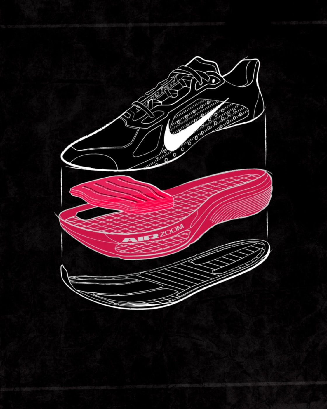Nike Pegasus Plus 2 Aufbau