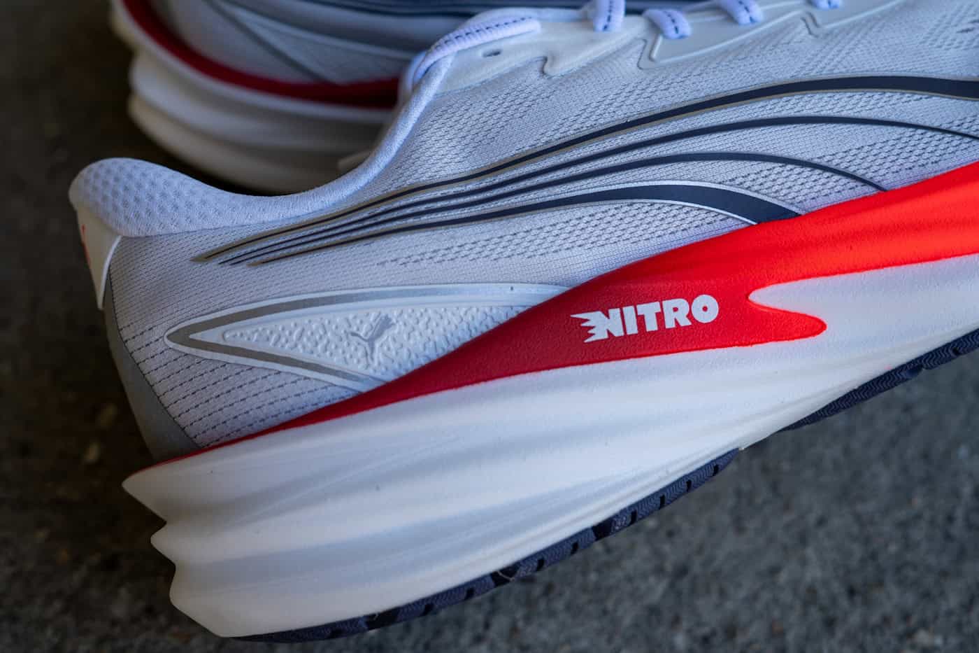 Puma Velocity Nitro 5 Nitrofoam-Mittelsohle ATPU-Schaum Detailansicht