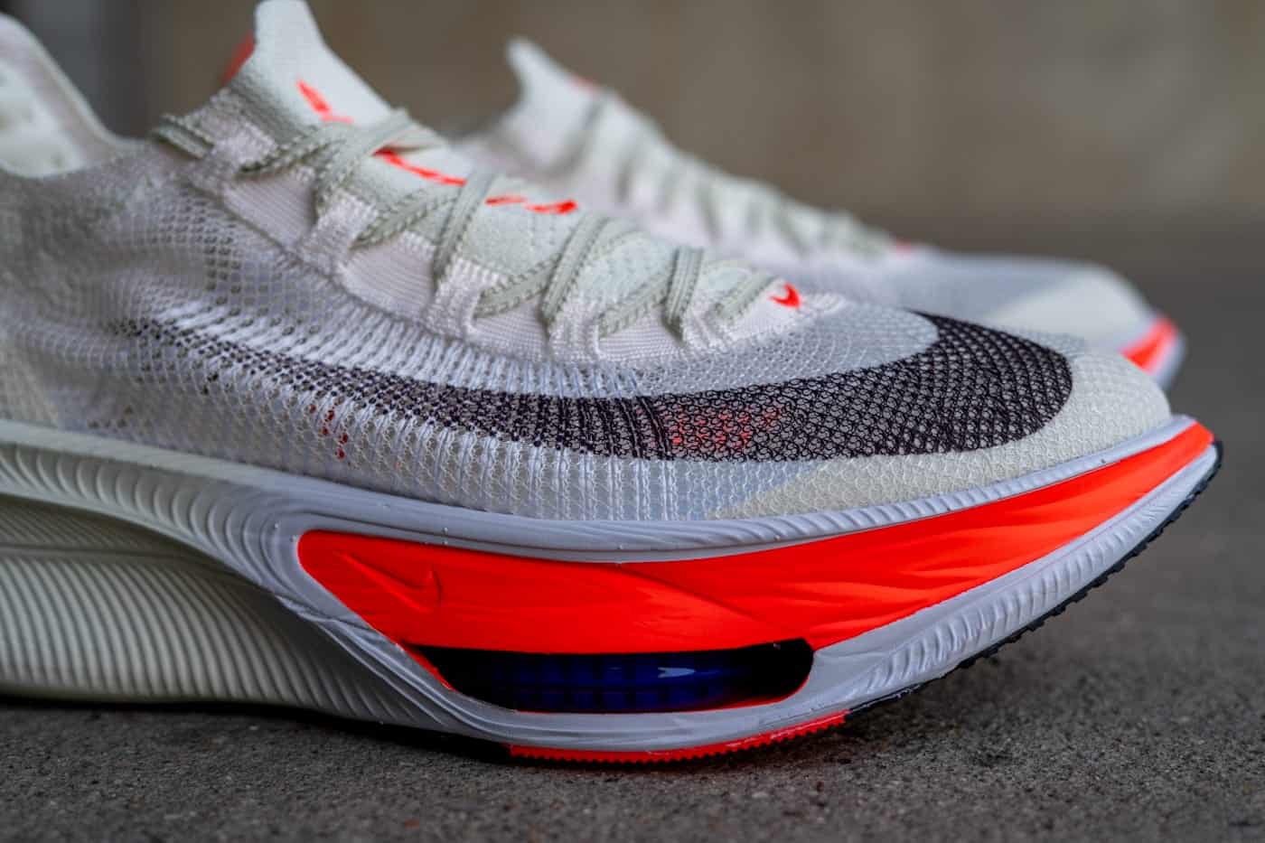 Nike Alphafly 4 ZoomX LT obere Schicht Air-Zoom-Kissen Detail