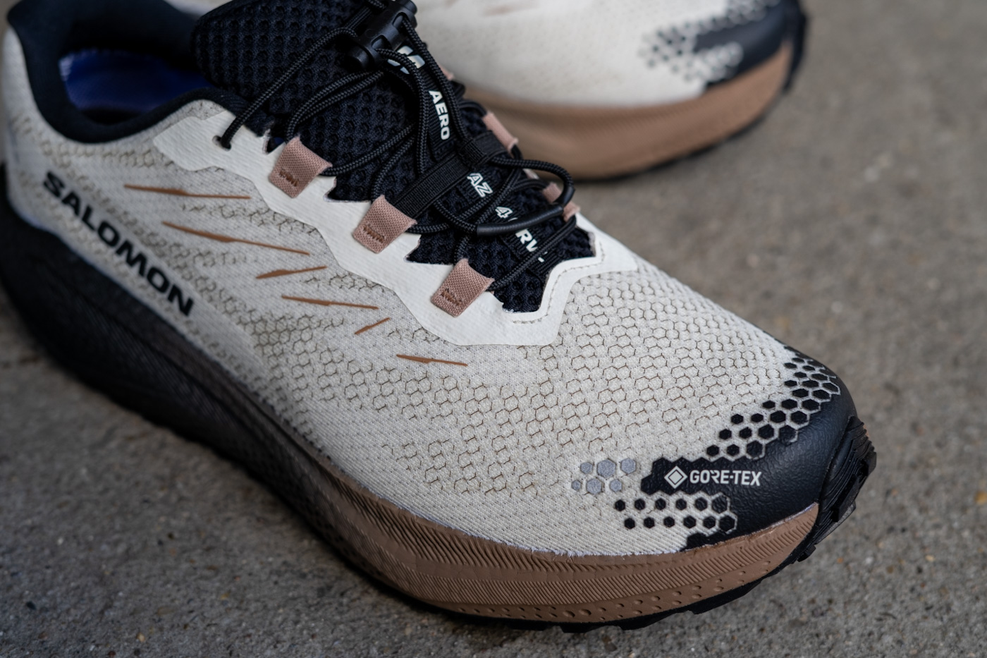 Salomon Aero Blaze 4 GRVL GTX quickLACE neo Schnellschnürsystem Detail